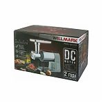 Мясорубка электрическая Willmark WMG-3672GS, пластик, 2000 Вт, серый