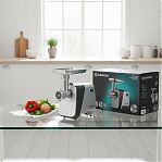 Мясорубка электрическая Eurostek EMG-AS04M, пластик, металл, 2500 Вт, серебристый