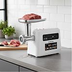 Мясорубка Brayer 1614BR, 3 диска, 8 насадок, реверс, 2 кг в мин, LED-дисплей, 2000 Вт