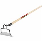 Тяпка Центроинструмент 200х60 мм нержавеющая сталь 1345, с деревянным черенком