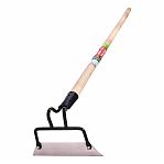 Тяпка Центроинструмент 200х60 мм нержавеющая сталь 1345, с деревянным черенком