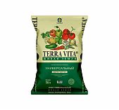 Грунт универсальный Terra Vita Живая земля с биогумусом, полностью готовый, 50 л