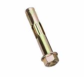 Анкерный болт 8х60 мм, оцинкованная сталь, желтопассивированное покрытие