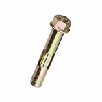 Анкерный болт с гайкой 12х180 мм, М10, оцинкованная сталь, желтопассивированное покрытие