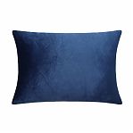 Подушка декоративная Этель Соло 10766716, велюр, синтепон, синий, 30х50 см