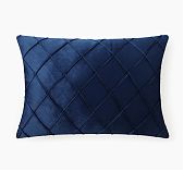 Подушка декоративная Этель Соло 10766716, велюр, синтепон, синий, 30х50 см