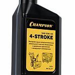 Масло полусинтетическое Champion 952854 SAE 10W40 моторное для 4-х тактных двигателей, зимнее, 0.6 л