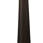 Штакетник металлический, покрытие полиэстер, S-124 мм, длина 1800 мм, темно-коричневый RAL 8017