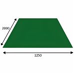Железо лист гладкий, полимерное покрытие 0.4х1250х2000 мм, зеленый