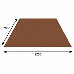 Железо лист гладкий, полимерное покрытие 0.4х1250х2000 мм, коричневый