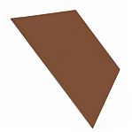 Железо лист гладкий, полимерное покрытие 0.4х1250х2000 мм, коричневый