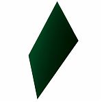 Железо лист гладкий, полимерное покрытие 0.4х1250х2000 мм, темно-зеленый