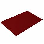 Железо лист гладкий, полимерное покрытие 0.4х1250х2000 мм, темно-вишневый
