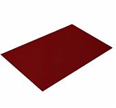 Железо лист гладкий, полимерное покрытие 0.4х1250х2000 мм, темно-вишневый