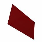 Железо лист гладкий, полимерное покрытие 0.4х1250х2000 мм, темно-вишневый