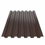 Профнастил Металл Профиль C-21 коричневый 0.4х1050х1700 мм для кровли, фасада, забора