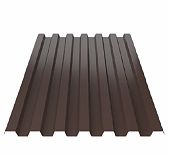 Профнастил Металл Профиль C-21 коричневый 0.4х1050х1700 мм для кровли, фасада, забора