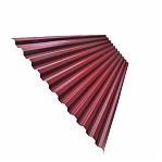 Профнастил Металл Профиль С-21 вишня 0.4х1050х1700 мм для кровли, фасада, забора