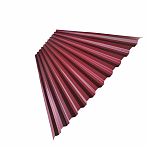 Профнастил Металл Профиль С-21 вишня 0.4х1050х1700 мм для кровли, фасада, забора