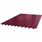 Профнастил Металл Профиль С-21 темная вишня 0.4х1050х1700 мм для кровли, фасада, забора
