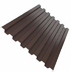 Профнастил Металл Профиль С-21 коричневый 0.4х1050х2000 мм для кровли, фасадов, забора