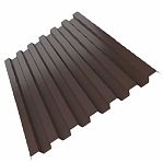 Профнастил Металл Профиль С-21 коричневый 0.4х1050х2000 мм для кровли, фасадов, забора