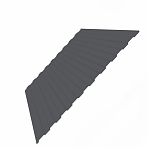 Профнастил С-8 серый графит 0.4х1200х2000 мм для кровли, фасада, забора