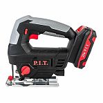 Лобзик аккумуляторный P.I.T. PST20H-70A/1 с маятниковым ходом, 2400 ход/мин, 20 В, 1 акк. х 2 Ач+з.у.