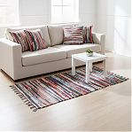 Коврик хлопковый Sunstep 33-154, прямоугольник, для прихожей и гостиной, 55х110 см