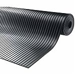 Грязезащита резиновое покрытие ComeForte Рифленка AM-03 средняя линия, ширина 1200 мм, черный, от 1 м