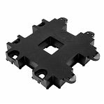 Модуль газонной решетки Аэротрек черный 200х200х35 мм