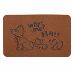 Коврик ComeForte Велюр Щенок 60х90 см бежевый