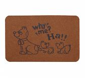 Коврик ComeForte Велюр 40х60 см бежевый, Щенок