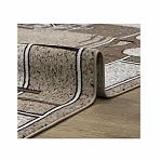 Ковер Белка Лайла де Люкс 15804, овал, бежевый 10822, 1000х2000 мм, для кухни или гостиной