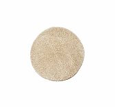 Ковер Шагги Витебские ковры, круглый, шампань, диаметр 1200 мм, высокий ворс Фризе, полипропилен