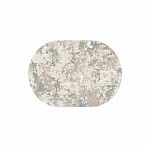 Ковер Роялтафт Тач 32108, овальный, 800х1500 мм, абстракция, фризе, полиэстер, серо-голубой