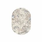 Ковер Роялтафт Тач 32108, овальный, 800х1500 мм, абстракция, фризе, полиэстер, серо-голубой