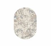 Ковер Роялтафт Тач 32108, овальный, 800х1500 мм, абстракция, фризе, полиэстер, серо-голубой