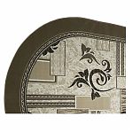 Ковер Белка Лайла де Люкс 15839, овальный, бежевый, 1000х2000 мм, полипропилен 