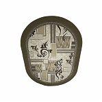 Ковер Белка Лайла де Люкс 15839, овальный, бежевый, 1000х2000 мм, полипропилен 