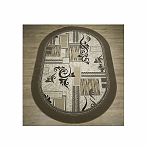 Ковер Белка Лайла де Люкс 15839, овальный, бежевый, 1000х2000 мм, полипропилен 