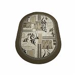 Ковер Белка Лайла де Люкс 15839, овальный, бежевый, 1000х2000 мм, полипропилен 