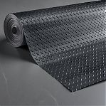 Грязезащита резиновое покрытие ComeForte Елочка AM-07 мелкая линия, черный, 1 м