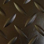 Грязезащита резиновое покрытие ComeForte Елочка AM-07 мелкая линия, черный, 1 м