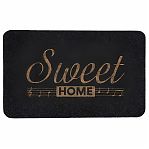 Коврик придверный ComeForte ВЕЛЮР Ноты TCLR/W-402, резина, п/э, серый, 50х80 см