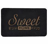 Коврик придверный ComeForte ВЕЛЮР Ноты TCLR/W-402, резина, п/э, серый, 50х80 см