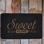 Коврик придверный ComeForte ВЕЛЮР Ноты TCLR/W-402, резина, п/э, серый, 50х80 см