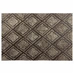 Коврик придверный ComeForte Жаккард HP-3609, резина, полиэстер, ромб коричневый, 50х80 см