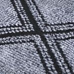 Коврик придверный ComeForte Жаккард HP-3608, резина, полиэстер, ромб серый, 50х80 см 