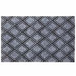 Коврик придверный ComeForte Жаккард HP-3608, резина, полиэстер, ромб серый, 50х80 см 